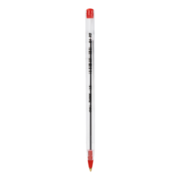Caneta esferográfica Deli ponta de 1,0 mm (vermelha) - Q4-RD