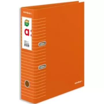PASTAS DE ARQUIVO AMBAR LARGA LARANJA