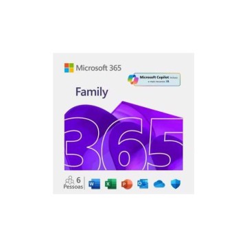 ACTIVADOR SW MICROSOFT OFFICE 365 FAMÍLIA 6PCs 1 ANO ESD