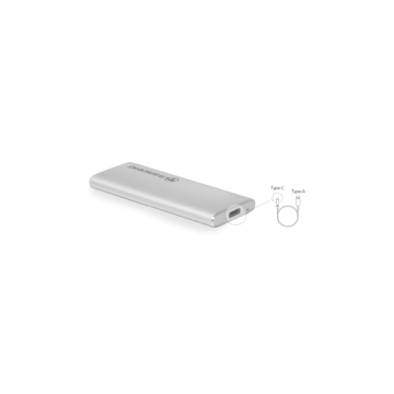 CAIXA EXTERNA.SSD M.2 2280/2260 TRANSC. SILVER
