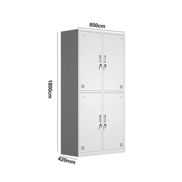 CACIFO METÁLITCO CINZA 4 PORTAS